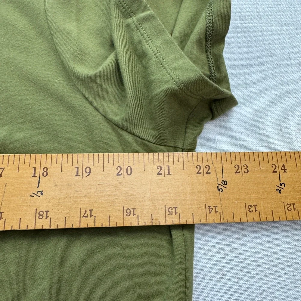 Michael Kors Polo Shirt Womens XL Smoky Olive Ruched Zip Front Designer Basic